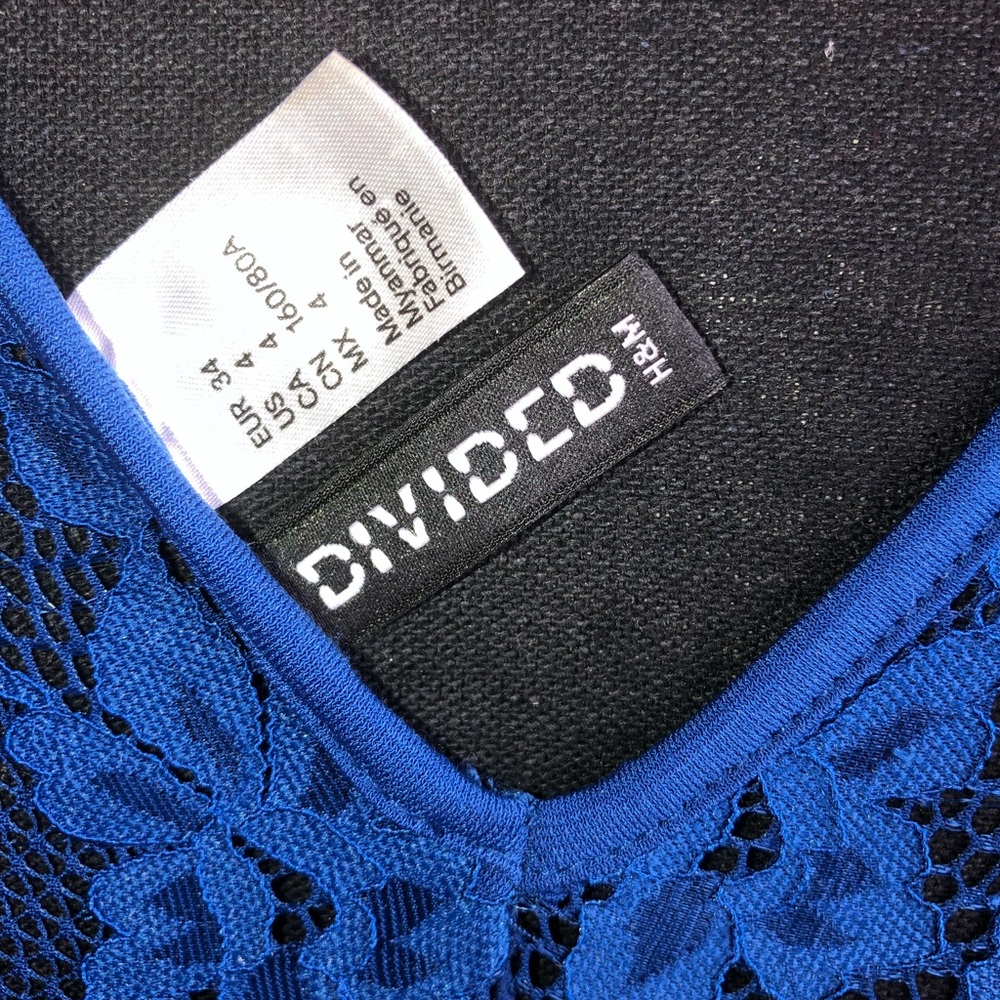 🌺 H & M DRESS WITH MATCHING COLOR LACE - Picture 5 of 8